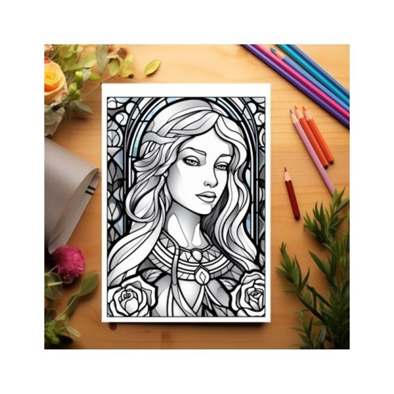Carti si Birotica - Carti - Carti pentru copii - Carti de colorat - Carte de colorat pentru relaxare si antistres, 45 de ilustratii, Vitralii cu fete, 96 pagini, A5 - Infinity.ro