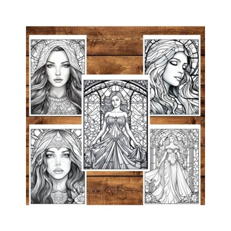 Carti si Birotica - Carti - Carti pentru copii - Carti de colorat - Carte de colorat pentru relaxare si antistres, 45 de ilustratii, Vitralii cu fete, 96 pagini, A5 - Infinity.ro