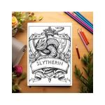 Carti si Birotica - Carti - Carti pentru copii - Carti de colorat - Carte de colorat pentru relaxare si antistres, 46 de ilustratii, Minunile din Hogwarts, 98 pagini, A5 - Infinity.ro