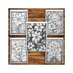 Carti si Birotica - Carti - Carti pentru copii - Carti de colorat - Carte de colorat pentru relaxare si antistres, 45 de ilustratii, Vitralii cu Flori, 96 pagini, A5 - Infinity.ro