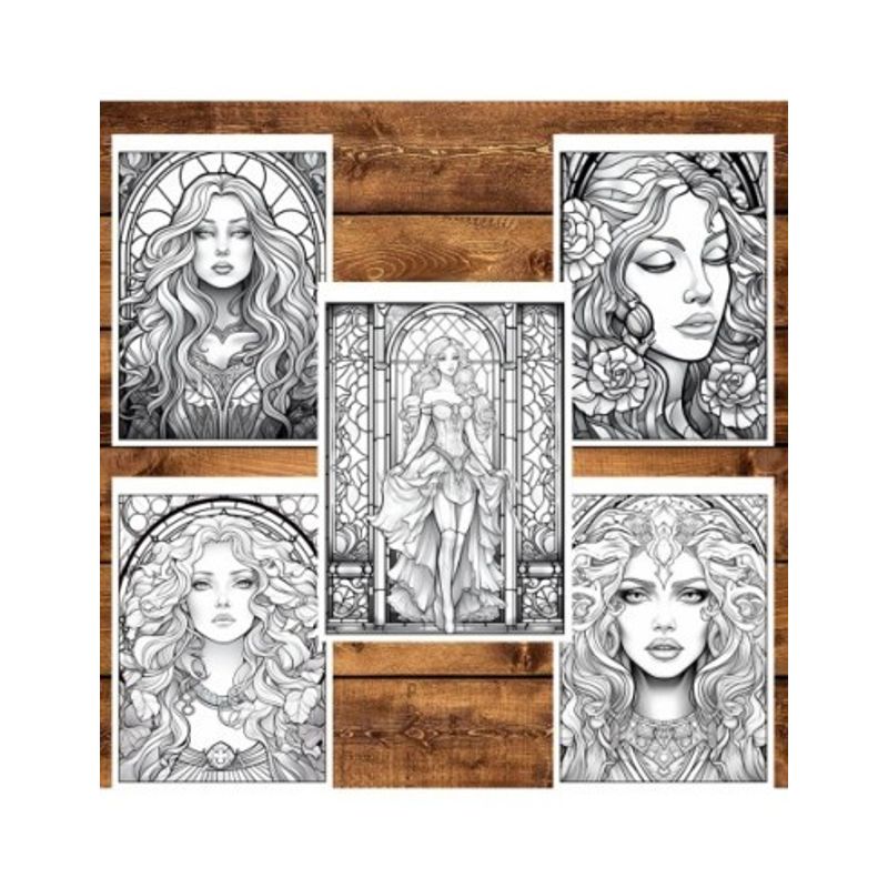 Carti si Birotica - Carti - Carti pentru copii - Carti de colorat - Carte de colorat pentru relaxare si antistres, 45 de ilustratii, Vitralii cu fete, 96 pagini, A5 - Infinity.ro