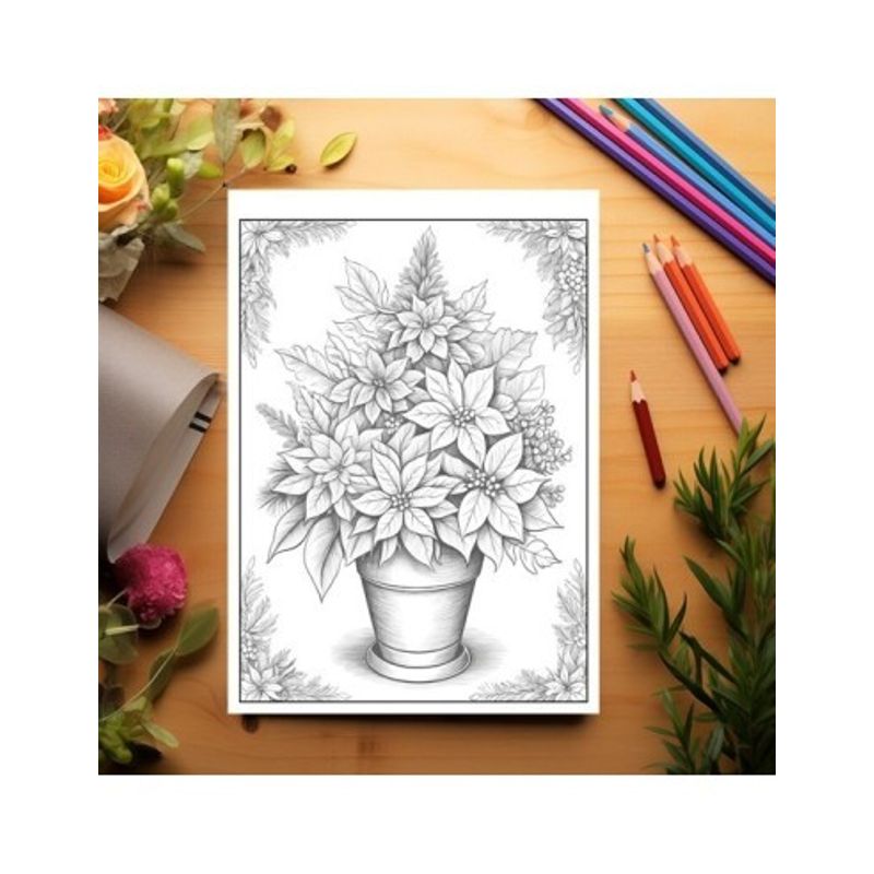 Carti si Birotica - Carti - Carti pentru copii - Carti de colorat - Carte de colorat pentru relaxare si antistres, 48 de ilustratii, Decoratiuni de Craciun, 96 pagini, A5 - Infinity.ro