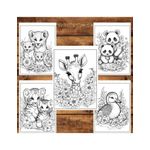 Carti si Birotica - Carti - Carti pentru copii - Carti de colorat - Carte de colorat pentru relaxare si antistres, 50 de ilustratii, Animale dragute, 106 pagini, A5 - Infinity.ro