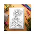 Carti si Birotica - Carti - Carti pentru copii - Carti de colorat - Carte de colorat pentru relaxare si antistres, 47 de ilustratii, Anime Mermaids - Volumul II, 100 pagini, A5 - Infinity.ro
