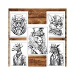 Carti si Birotica - Carti - Carti pentru copii - Carti de colorat - Carte de colorat pentru relaxare si antistres, 50 de ilustratii, Animale Steampunk, 106 pagini, A5 - Infinity.ro