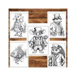Carti si Birotica - Carti - Carti pentru copii - Carti de colorat - Carte de colorat pentru relaxare si antistres, 50 de ilustratii, Animale Steampunk, 106 pagini, A5 - Infinity.ro
