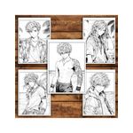 Carti si Birotica - Carti - Carti pentru copii - Carti de colorat - Carte de colorat pentru relaxare si antistres, 50 de ilustratii, Anime Beach Boys, 106 pagini, A5 - Infinity.ro