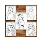 Carti si Birotica - Carti - Carti pentru copii - Carti de colorat - Carte de colorat pentru relaxare si antistres, 50 de ilustratii, Anime Barbie Girls - Volumul III, 106 pagini, A5 - Infinity.ro