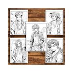 Carti si Birotica - Carti - Carti pentru copii - Carti de colorat - Carte de colorat pentru relaxare si antistres, 50 de ilustratii, Anime Beach Boys, 106 pagini, A5 - Infinity.ro
