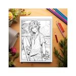 Carti si Birotica - Carti - Carti pentru copii - Carti de colorat - Carte de colorat pentru relaxare si antistres, 50 de ilustratii, Anime Beach Boys, 106 pagini, A5 - Infinity.ro