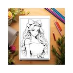 Carti si Birotica - Carti - Carti pentru copii - Carti de colorat - Carte de colorat pentru relaxare si antistres, 50 de ilustratii, Anime Barbie Girls - Volumul III, 106 pagini, A5 - Infinity.ro