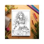 Carti si Birotica - Carti - Carti pentru copii - Carti de colorat - Carte de colorat pentru relaxare si antistres, 50 de ilustratii, Anime Belly Dancers, 106 pagini, A5 - Infinity.ro