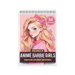 Carti si Birotica - Carti - Carti pentru copii - Carti de colorat - Carte de colorat pentru relaxare si antistres, 50 de ilustratii, Anime Barbie Girls - Volumul IV, 106 pagini, A5 - Infinity.ro