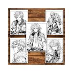 Carti si Birotica - Carti - Carti pentru copii - Carti de colorat - Carte de colorat pentru relaxare si antistres, 50 de ilustratii, Anime Biker Boys, 106 pagini, A5 - Infinity.ro