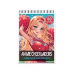 Carti si Birotica - Carti - Carti pentru copii - Carti de colorat - Carte de colorat pentru relaxare si antistres, 50 de ilustratii, Anime Cheerleaders, 106 pagini, A5 - Infinity.ro
