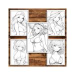 Carti si Birotica - Carti - Carti pentru copii - Carti de colorat - Carte de colorat pentru relaxare si antistres, 50 de ilustratii, Anime Bikini Girls, 106 pagini, A5 - Infinity.ro