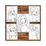 Carti si Birotica - Carti - Carti pentru copii - Carti de colorat - Carte de colorat pentru relaxare si antistres, 50 de ilustratii, Anime Bikini Girls, 106 pagini, A5 - Infinity.ro