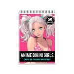 Carti si Birotica - Carti - Carti pentru copii - Carti de colorat - Carte de colorat pentru relaxare si antistres, 50 de ilustratii, Anime Bikini Girls, 106 pagini, A5 - Infinity.ro