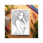 Carti si Birotica - Carti - Carti pentru copii - Carti de colorat - Carte de colorat pentru relaxare si antistres, 50 de ilustratii, Anime Bikini Girls, 106 pagini, A5 - Infinity.ro