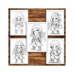 Carti si Birotica - Carti - Carti pentru copii - Carti de colorat - Carte de colorat pentru relaxare si antistres, 50 de ilustratii, Anime Chibi Ninjas, 106 pagini, A5 - Infinity.ro