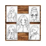 Carti si Birotica - Carti - Carti pentru copii - Carti de colorat - Carte de colorat pentru relaxare si antistres, 50 de ilustratii, Anime Coffee Girls, 106 pagini, A5 - Infinity.ro