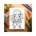 Carti si Birotica - Carti - Carti pentru copii - Carti de colorat - Carte de colorat pentru relaxare si antistres, 50 de ilustratii, Anime Chibi Ninjas, 106 pagini, A5 - Infinity.ro