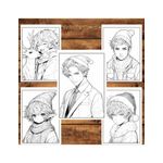 Carti si Birotica - Carti - Carti pentru copii - Carti de colorat - Carte de colorat pentru relaxare si antistres, 50 de ilustratii, Anime Christmas Boys, 106 pagini, A5 - Infinity.ro