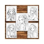 Carti si Birotica - Carti - Carti pentru copii - Carti de colorat - Carte de colorat pentru relaxare si antistres, 50 de ilustratii, Anime Dessert Girls - VolumulI I, 106 pagini, A5 - Infinity.ro