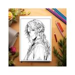Carti si Birotica - Carti - Carti pentru copii - Carti de colorat - Carte de colorat pentru relaxare si antistres, 50 de ilustratii, Anime Elf Boys - Volumul II, 106 pagini, A5 - Infinity.ro