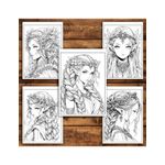 Carti si Birotica - Carti - Carti pentru copii - Carti de colorat - Carte de colorat pentru relaxare si antistres, 50 de ilustratii, Anime Elf Girls - Volumul II, 106 pagini, A5 - Infinity.ro