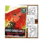 Carti si Birotica - Carti - Carti pentru copii - Carti de colorat - Carte de colorat pentru relaxare si antistres, 50 de ilustratii, Anime Farmer Girls - Volumul II, 106 pagini, A5 - Infinity.ro