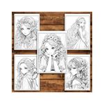 Carti si Birotica - Carti - Carti pentru copii - Carti de colorat - Carte de colorat pentru relaxare si antistres, 50 de ilustratii, Anime Fairies, 106 pagini, A5 - Infinity.ro