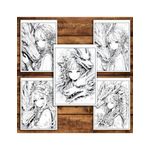Carti si Birotica - Carti - Carti pentru copii - Carti de colorat - Carte de colorat pentru relaxare si antistres, 50 de ilustratii, Anime Girls and Dragons, 106 pagini, A5 - Infinity.ro