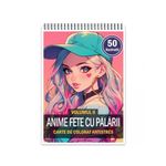 Carti si Birotica - Carti - Carti pentru copii - Carti de colorat - Carte de colorat pentru relaxare si antistres, 50 de ilustratii, Anime Fete cu Palarii - Volumul II, 106 pagini, A5 - Infinity.ro