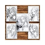 Carti si Birotica - Carti - Carti pentru copii - Carti de colorat - Carte de colorat pentru relaxare si antistres, 50 de ilustratii, Anime Girls with Animals, 106 pagini, A5 - Infinity.ro