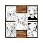 Carti si Birotica - Carti - Carti pentru copii - Carti de colorat - Carte de colorat pentru relaxare si antistres, 50 de ilustratii, Anime Horror Vibes, 106 pagini, A5 - Infinity.ro