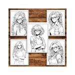 Carti si Birotica - Carti - Carti pentru copii - Carti de colorat - Carte de colorat pentru relaxare si antistres, 50 de ilustratii, Anime Girls with Glasses - Volumul II, 106 pagini, A5 - Infinity.ro