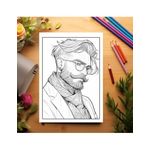 Carti si Birotica - Carti - Carti pentru copii - Carti de colorat - Carte de colorat pentru relaxare si antistres, 50 de ilustratii, Anime Hipster Boys, 106 pagini, A5 - Infinity.ro