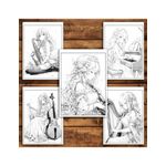 Carti si Birotica - Carti - Carti pentru copii - Carti de colorat - Carte de colorat pentru relaxare si antistres, 50 de ilustratii, Anime Musician Girls, 106 pagini, A5 - Infinity.ro