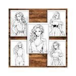 Carti si Birotica - Carti - Carti pentru copii - Carti de colorat - Carte de colorat pentru relaxare si antistres, 50 de ilustratii, Anime Model Girls - Volumul III, 106 pagini, A5 - Infinity.ro