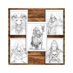 Carti si Birotica - Carti - Carti pentru copii - Carti de colorat - Carte de colorat pentru relaxare si antistres, 50 de ilustratii, Anime Necromancers - Volumul II, 106 pagini, A5 - Infinity.ro