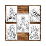 Carti si Birotica - Carti - Carti pentru copii - Carti de colorat - Carte de colorat pentru relaxare si antistres, 50 de ilustratii, Anime Musician Girls, 106 pagini, A5 - Infinity.ro