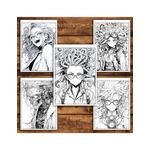 Carti si Birotica - Carti - Carti pentru copii - Carti de colorat - Carte de colorat pentru relaxare si antistres, 50 de ilustratii, Anime Mad Scientists, 106 pagini, A5 - Infinity.ro