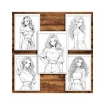 Carti si Birotica - Carti - Carti pentru copii - Carti de colorat - Carte de colorat pentru relaxare si antistres, 50 de ilustratii, Anime Model Girls - Volumul III, 106 pagini, A5 - Infinity.ro
