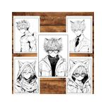 Carti si Birotica - Carti - Carti pentru copii - Carti de colorat - Carte de colorat pentru relaxare si antistres, 50 de ilustratii, Anime Necko Boys, 106 pagini, A5 - Infinity.ro