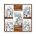 Carti si Birotica - Carti - Carti pentru copii - Carti de colorat - Carte de colorat pentru relaxare si antistres, 50 de ilustratii, Anime Paladin Girls, 106 pagini, A5 - Infinity.ro