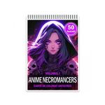 Carti si Birotica - Carti - Carti pentru copii - Carti de colorat - Carte de colorat pentru relaxare si antistres, 50 de ilustratii, Anime Necromancers, 106 pagini, A5 - Infinity.ro