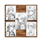 Carti si Birotica - Carti - Carti pentru copii - Carti de colorat - Carte de colorat pentru relaxare si antistres, 50 de ilustratii, Anime Police Girls, 106 pagini, A5 - Infinity.ro