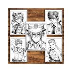 Carti si Birotica - Carti - Carti pentru copii - Carti de colorat - Carte de colorat pentru relaxare si antistres, 50 de ilustratii, Anime Police Boys, 106 pagini, A5 - Infinity.ro