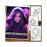 Carti si Birotica - Carti - Carti pentru copii - Carti de colorat - Carte de colorat pentru relaxare si antistres, 50 de ilustratii, Anime Necromancers, 106 pagini, A5 - Infinity.ro